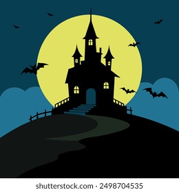 Halloween Day Vector Art Illustration Design