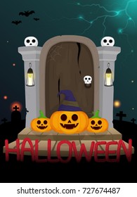 Halloween day. Vector illustration