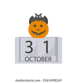 Halloween Day, Halloween Vector Illustration, Isolated