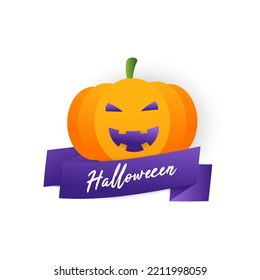 Halloween day vector illustration with pumpkin, candy and ghost elements