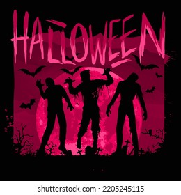 Halloween Day vector t-shirt design that are perfect for coffee mug, poster, pillow cover, Canvas design.