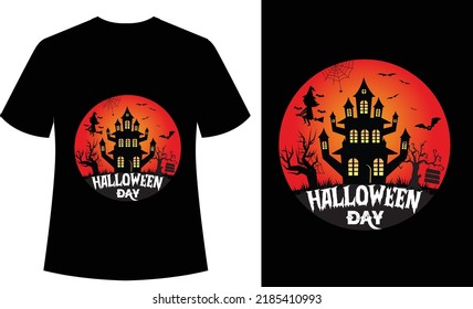 Halloween Day Vintage and Retro tshirt design