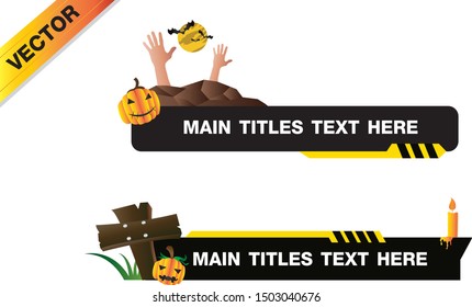 Halloween day,Halloween Text titles Vector,Banner text design,live Text Halloween design,Festival  Text banner.