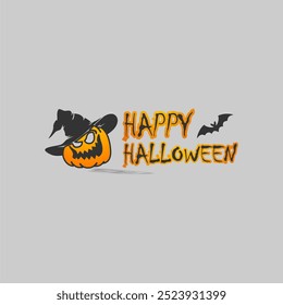 Halloween days logo design vector