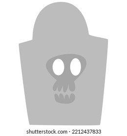 Halloween dead danger flat icon