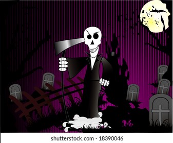 halloween death vector illustration