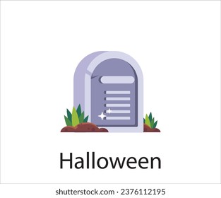 Decoración de Halloween elementos símbolo de miedo sobre fondo blanco 