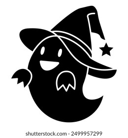 Halloween Decoration Clipart, Cute Ghost Silhouette graphics