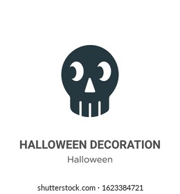Halloween decoration glyph icon vector on white background. Flat vector halloween decoration icon symbol sign from modern halloween collection for mobile concept and web apps design.
