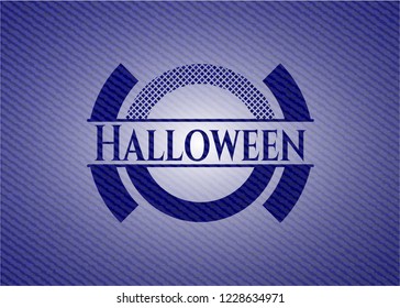 Halloween denim background