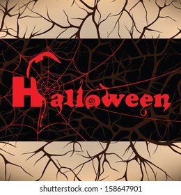 Halloween design background, vector illustration