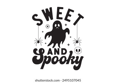 Paquete de diseño de Halloween, Halloween retro, Vector de Halloween feliz, calabaza, bruja, espeluznante, fantasma, divertida camiseta de Halloween citas Paquete, Cortar archivo Cricut, silueta