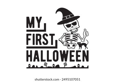 Paquete de diseño de Halloween, Halloween retro, Vector de Halloween feliz, calabaza, bruja, espeluznante, fantasma, divertida camiseta de Halloween citas Paquete, Cortar archivo Cricut, silueta