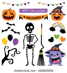 Halloween Design With Cartoon Character