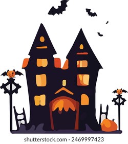 Diseño de Halloween en diferentes tamaños