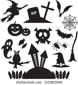 Halloween Design Elements for Web