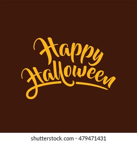 Halloween design of greeting cards, posters, banner with lettering