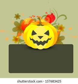 ilustración de diseño de halloween con espacio para el texto