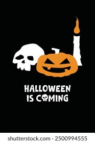Halloween design illustration vector, posters cards design. Editable Vector illustration template ready to print eps 10.