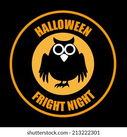Halloween design over black background, vector illustration