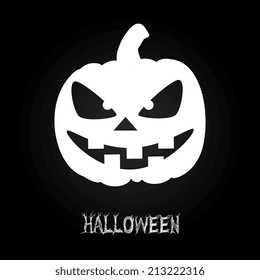 Halloween design over black background, vector illustration