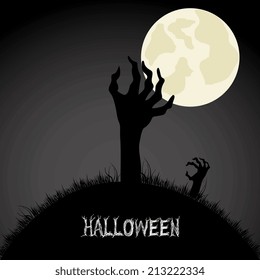 Halloween design over black background, vector illustration