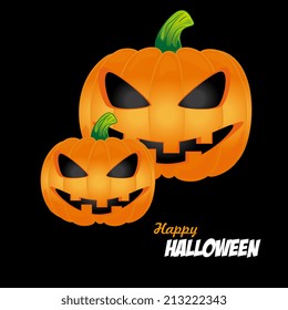 Halloween design over black background, vector illustration