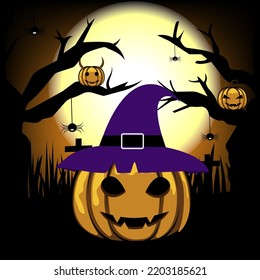 halloween design pattern of pumpkin orange haloween