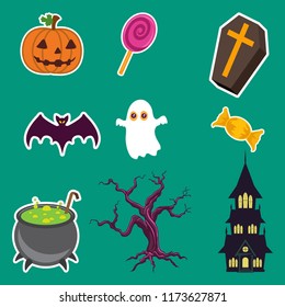 Halloween Design Set Flyer, Background design