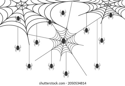 halloween design set with pumpkin, spider web, black and white seamless background, halloween pattern, for gift paper, textiles, clothes, social networks, wallpaper, prints, festive decor.