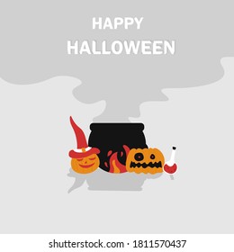Halloween design for social media, ads, background, etc.