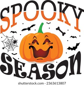 Halloween Design | Spooky Season  Vector Art Design 