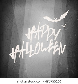 Halloween design template card. Abstract film noir background.
