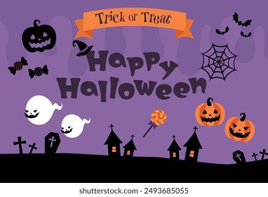 Halloween Design Template illustration card