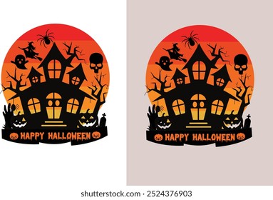 Halloween Design , Vektorgrafik , Illustration, T-Shirt Design