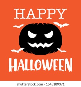 Halloween design for web, banner, party invitations, and greeting cards. Vector illustration.