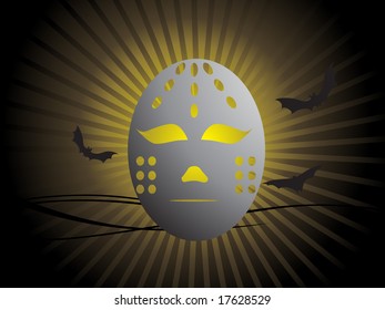 máscara de diseñador de halloween