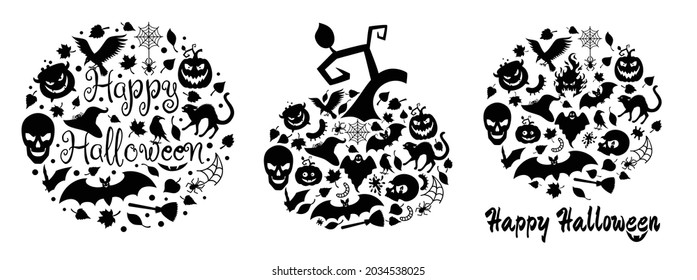 Halloween details in a shape of a scull.