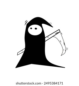 Halloween with devil illustration isolated in white 