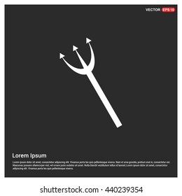 Halloween devil trident icon 