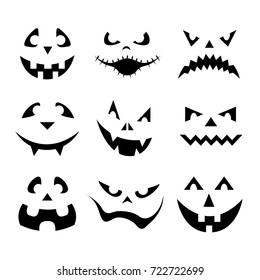 Halloween with different expressions / vector illustration