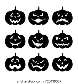 Halloween with different expressions / vector illustration