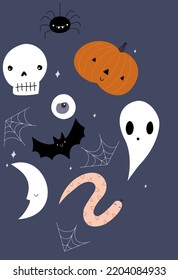 Halloween digital art crafts, Nice vector illustrations