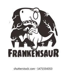 halloween dinosaurs zombie frankenstein character mascot designs