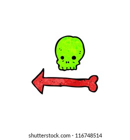 signo de dirección de halloween