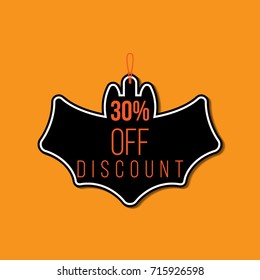 halloween discount tag