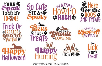 Halloween Dog SVG Design, Halloween Dog SVG Design Bundle, Halloween SVG Design Template. svg
