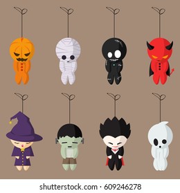 Halloween Doll Set - Vector