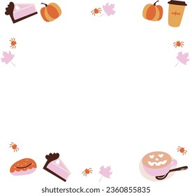 Halloween donut cafe with sweets