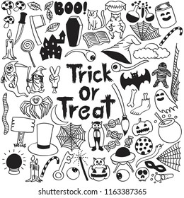 Halloween doodle all in one complete set